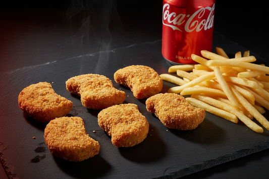 Menu 6 nuggets de poulet avec frites et canette de Coca